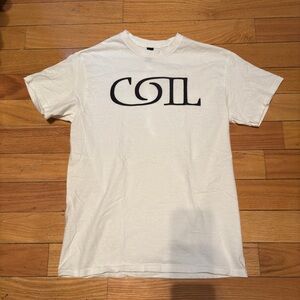 COIL Shirt Unnatural History Coil White T-Shirt, Throbbing Gristle Psychic TV, M